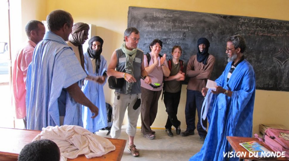 Tourisme équitable en Mauritanie, intervention dans une école locale